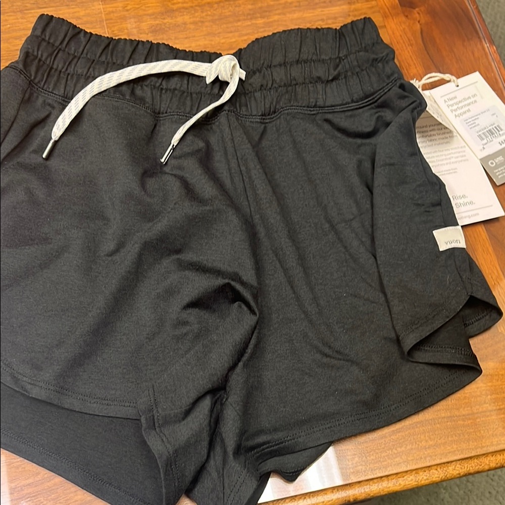 Black Drawstring Shorts